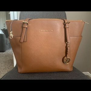 Michael Kors Large Brown Leather Tote